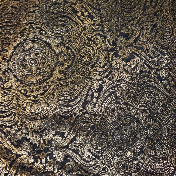 Alfani gold print black dress pants - Picture 3 of 4